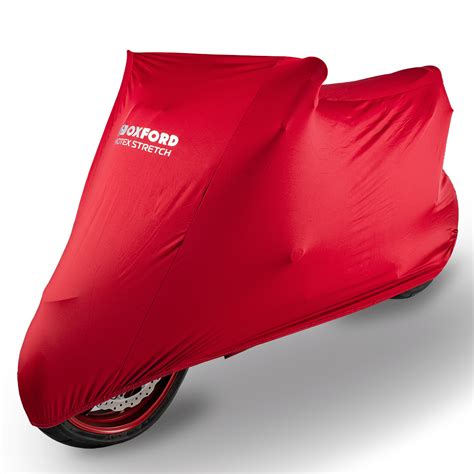 Oxford Protex Premium Stretch Motorcycle Cover Indoor Motorbike Dust Small Red | eBay