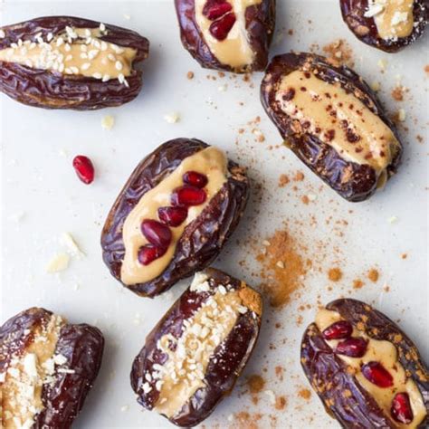 Peanut Butter Stuffed Dates - Healthy Little Foodies