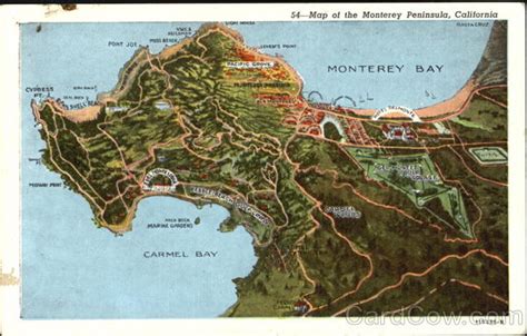 Map Of The Monterey Peninsula California