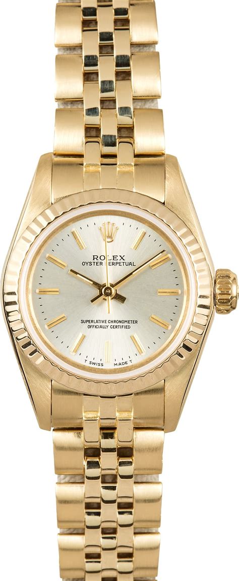 Ladies Gold Rolex Oyster Perpetual 67197