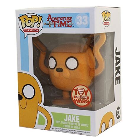 Funko POP! Toy Wars Exclusive FLOCKED Jake Adventure Time Vinyl Figure ...