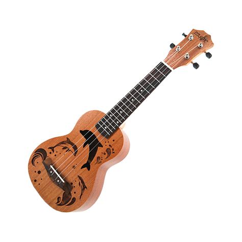 MUSIC Soprano Ukulele Dolphin Design - MuzikOne