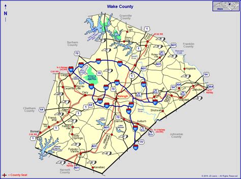 Wake County Nc Map Cities - Emylee Philomena