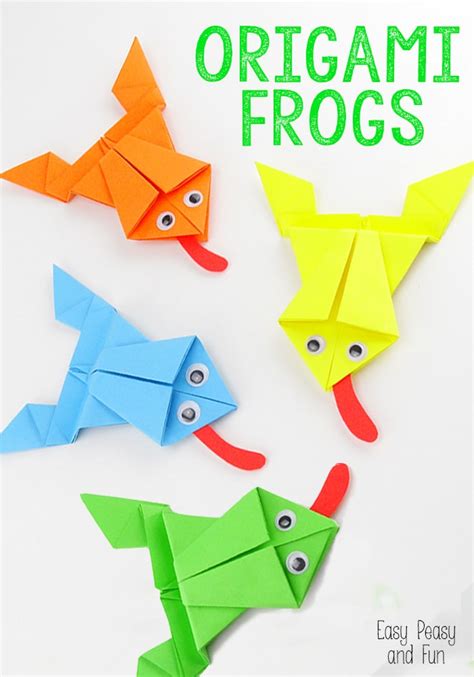 Origami Frogs Tutorial - Origami for Kids - Easy Peasy and Fun