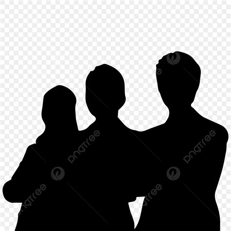 Three People Silhouette PNG Free, Three Office People Silhouettes, Office People Silhouette ...