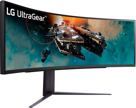 LG UltraGear 49" LED Curved Dual QHD 1-ms FreeSync Monitor with HDR ...