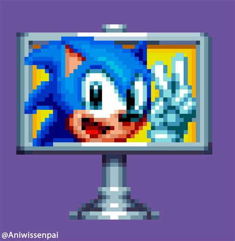 Sonic-Mania-Pixel-Art-Win-Logo by Aniwis245 on DeviantArt