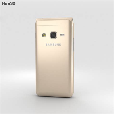 Samsung Galaxy Folder 2 Gold 3D model - Electronics on Hum3D