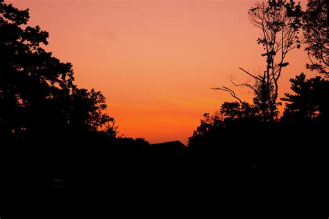 Andover Orange Sunset Silhouette 1.1 Photograph by Lorraine Palumbo - Fine Art America