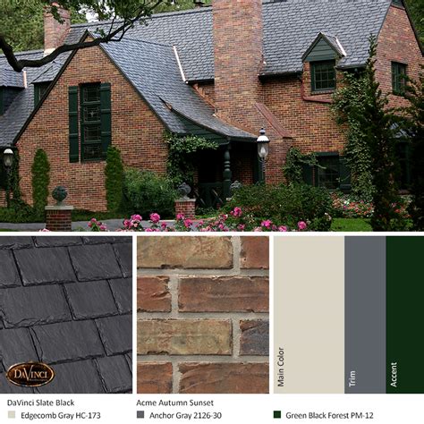 Black Brick Exterior Color Schemes – DaVinci Roofscapes