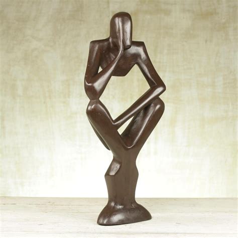 Novica Wishful Thinking Abstract Human Sculpture | Wayfair