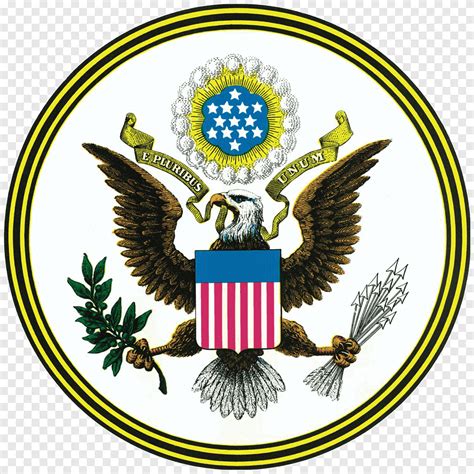 Great Seal of the United States Bald Eagle Symbol United States Department of State, USA gerb ...