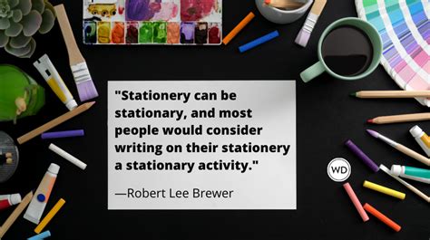 Stationary vs. Stationery (Grammar Rules) - Writer's Digest