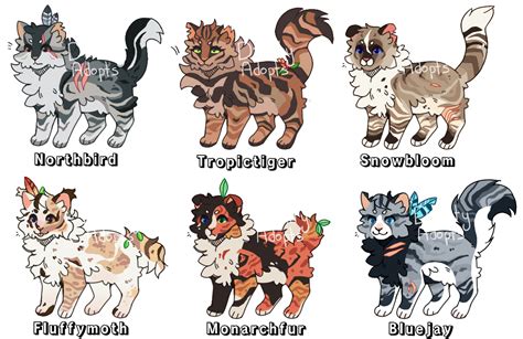 Warrior Cat Adopts 42 .closed by Divinity-Adopts on DeviantArt