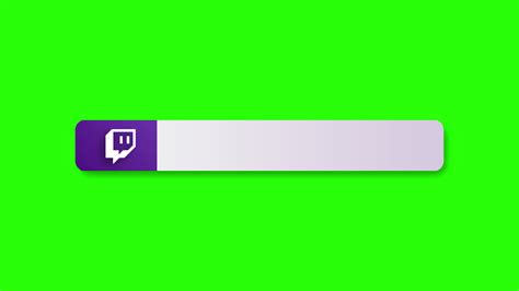 Animated Twitch Lower Third Banner Green Screen 10752125 Stock Video at Vecteezy