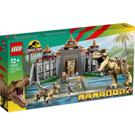 LEGO Jurassic World Visitor Centre: T. rex & Raptor Attack - 76961 | BIG W