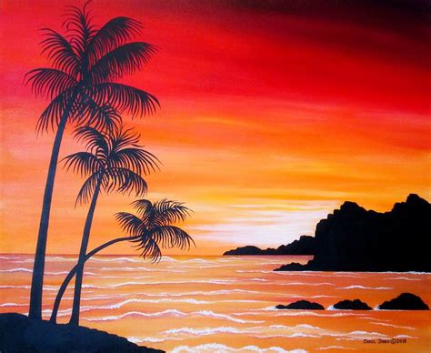 Watching the Sunset Painting by Carol Sabo - Pixels