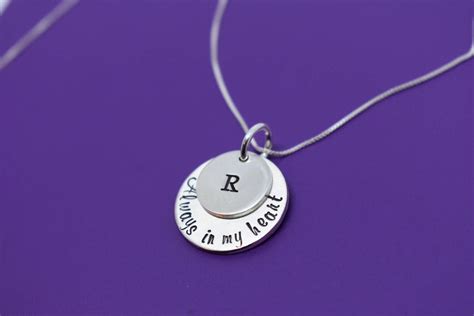 Memorial Jewelry Remembrance Necklace sympathy Gift Always - Etsy