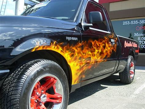 True Fire Flames Custom Paint for Cars