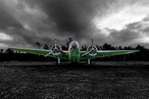 Lockheed Hudson Bomber - Selective Colour Photograph by John Twynam - Pixels