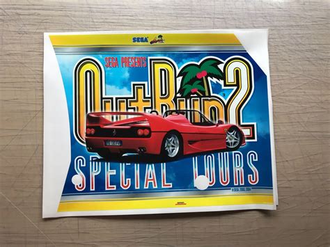 Outrun 2 SP Side Art - Arcade Art Repro