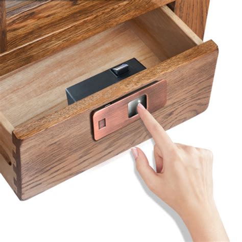 Keyless Mini intelligent Fingerprint cabinet Lock Anti theft biometric cabinet drawer box locker ...