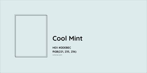 Cool Mint Complementary or Opposite Color Name and Code (#DDEBEC) - colorxs.com