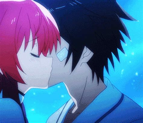 Anime Anime Kiss GIF - Anime Anime Kiss Anime Girl - GIF များ ရှာဖွေရန်နှင့် မျှဝေရန်