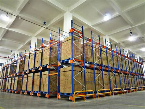 Multi Tier Warehouse Heavy Duty Pallet Racking System With Double Entry