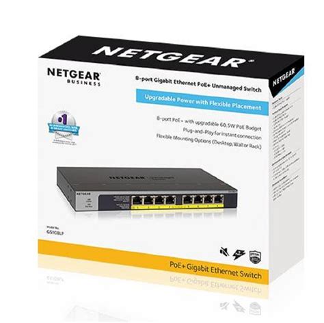 Netgear GS108LP 8 Port Gigabit POE Switch, LAN Capable, Black at Rs ...