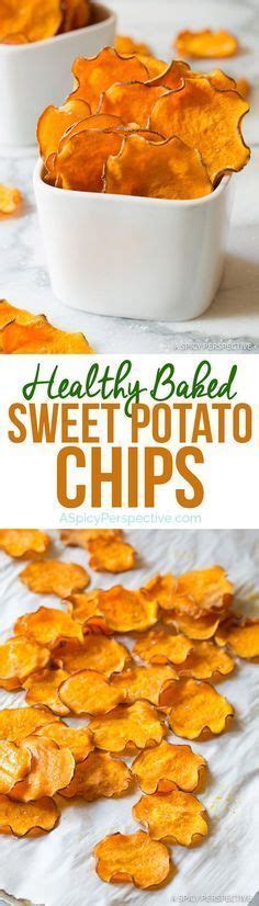 Healthy 3-Ingredient Baked Sweet Potato Chips Recipe (Vegan, Paleo &… | Recipes, Sweet potato ...