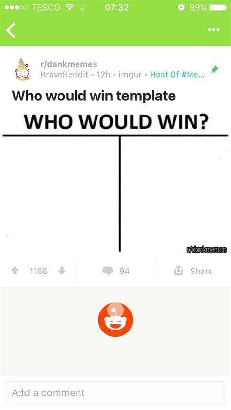 Who Would Win Meme Template