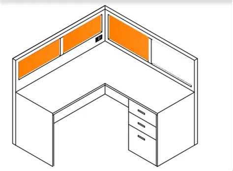 mydame L Shape Cubicle Workstation, Size: 5 X 2.5, Seating Capacity: 1 at Rs 13000/piece in ...