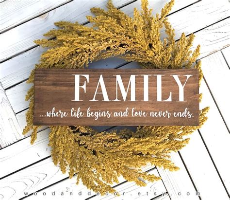 Family Wood Sign Wood Sign Quotes Signs Family Sign Family - Etsy