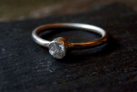 Custom Rough Diamond Ring / Raw Diamond Ring / Rough Diamond / Wedding Ring / Engagement Ring ...