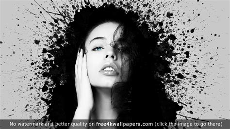 Hands On Face, Hand On Head, Hair Painting, Creative Portraits, Monochrome Photography, Art ...