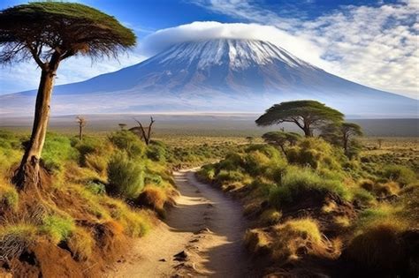 Stunning landscapes in mount kilimanjaro tanzania | Premium AI-generated image