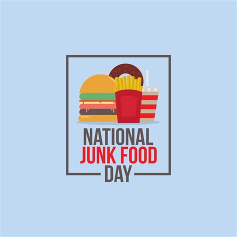 Premium Vector | National junk food day