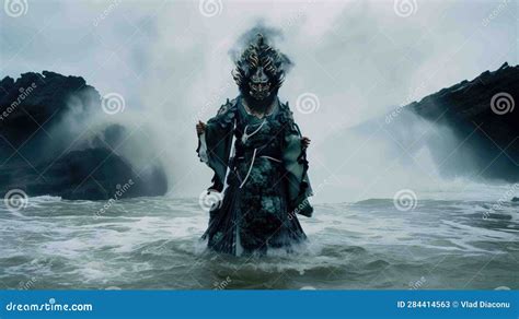 Ancient Shinto God Susanoo is the God of the Sea and Storms Stock ...