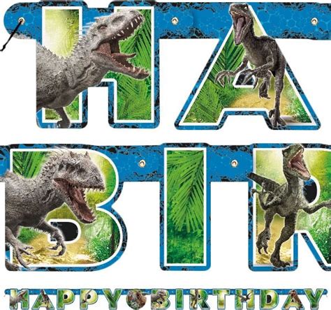 Jurassic Park Birthday Banner