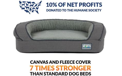 Memory Foam Bolster Dog Bed – Better World Pets