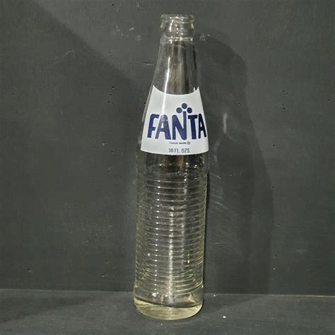 Vintage Original Ribbed Glass Fanta Soda Bottle | Tramps UK