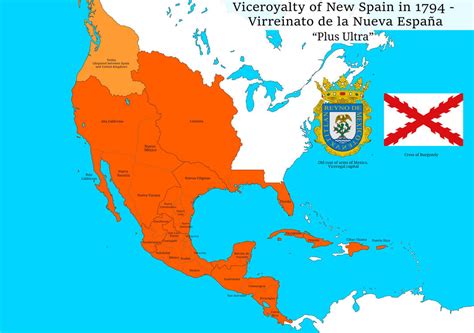 Viceroyalty of New Spain- 1794 by DanMaps on DeviantArt