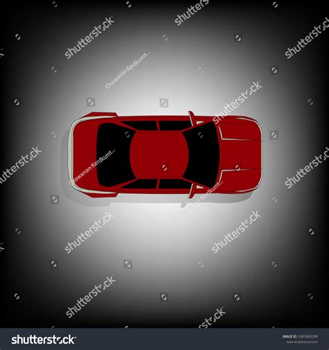 Red Car Top View Vector Stock Vector (Royalty Free) 1081893299 | Shutterstock