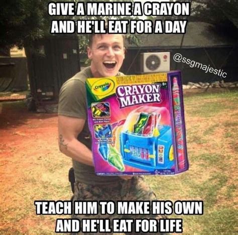 marine corps birthday memes crayons - Mose Corley