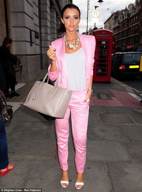 Lucy Mecklenburgh looks super slim as she steps out in 1980s Miami Vice style pink suit | Miami ...