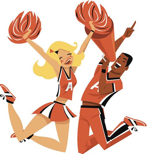 Male Cheerleader Clipart