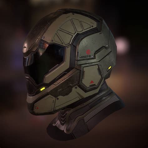 ArtStation - Futuristic Soldier Helmet