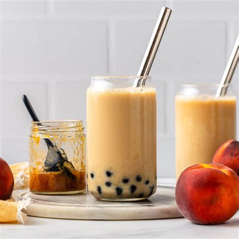 Peach Bubble Tea (Milk Tea) Recipe Boba Tea From My Bowl, 49% OFF