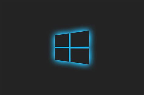 Windows Glowing Logo Blue, windows, computer, logo, HD wallpaper | Peakpx